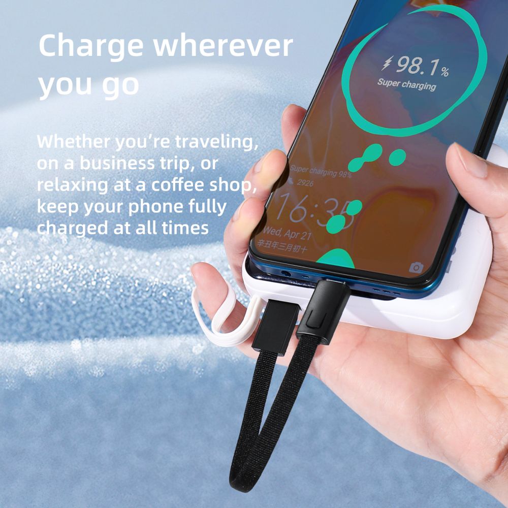 Tech-Protect Tech-Protect 60W/3A PD USB-C - USB-C Kabel Nyckelring Iron Grey - Teknikhallen.se