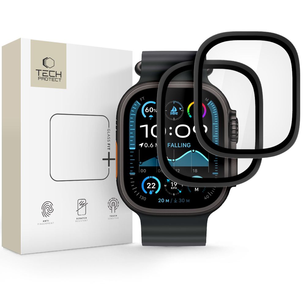 Tech-Protect Tech-Protect Apple Watch Ultra 49 mm 2-PACK Skärmskydd - Teknikhallen.se