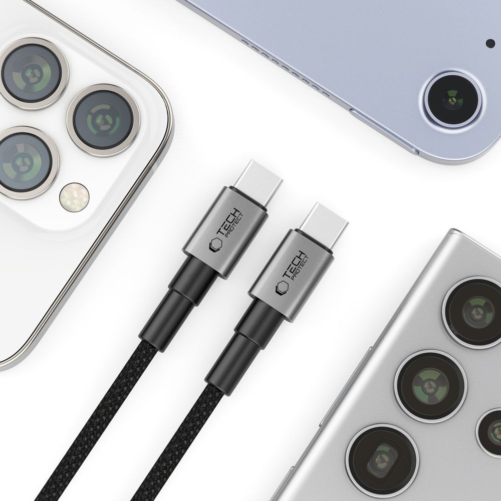 Tech-Protect Tech-Protect 1m 100W/5A PD USB-C-USB-C Kabel UltraBoost MagTwist - Teknikhallen.se