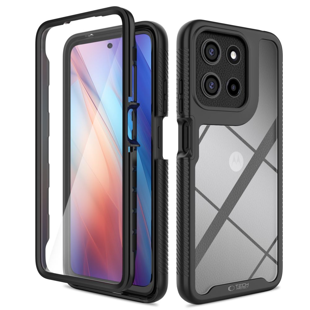 Tech-Protect Tech-Protect Motorola Moto G56 5G Skal Defense Svart - Teknikhallen.se