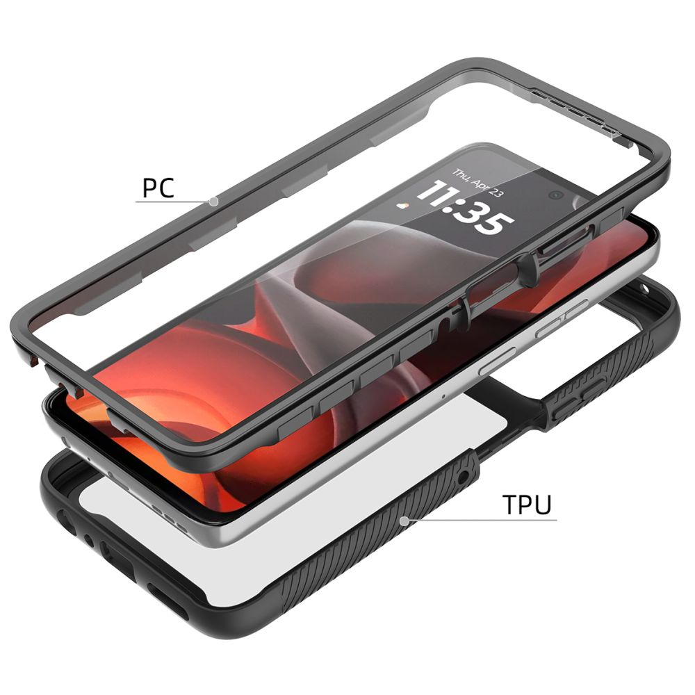 Tech-Protect Tech-Protect Motorola Moto G56 5G Skal Defense Svart - Teknikhallen.se