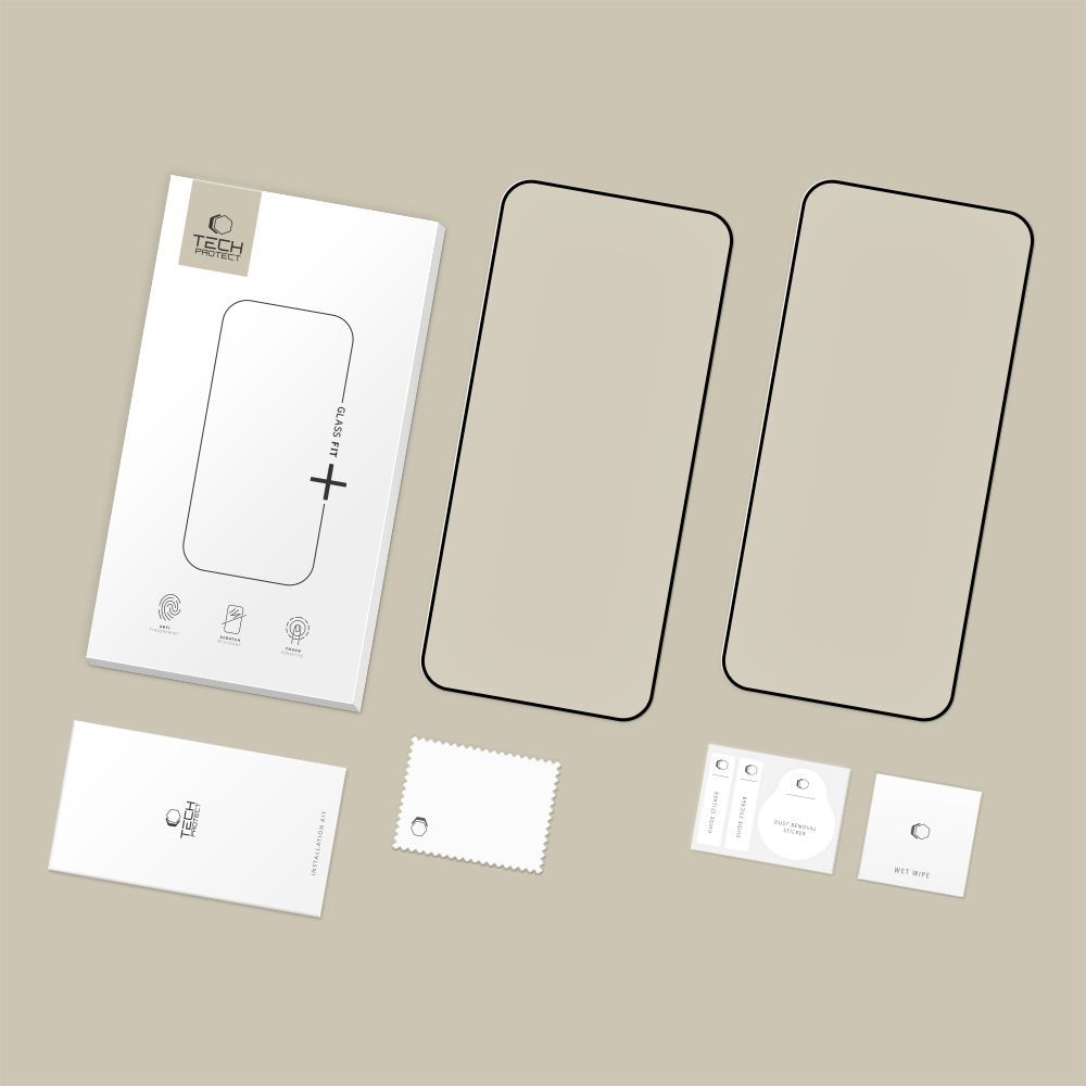 Tech-Protect Tech-Protect Xiaomi Redmi 15C 4G 2-PACK Skärmskydd GlassFit+ - Teknikhallen.se