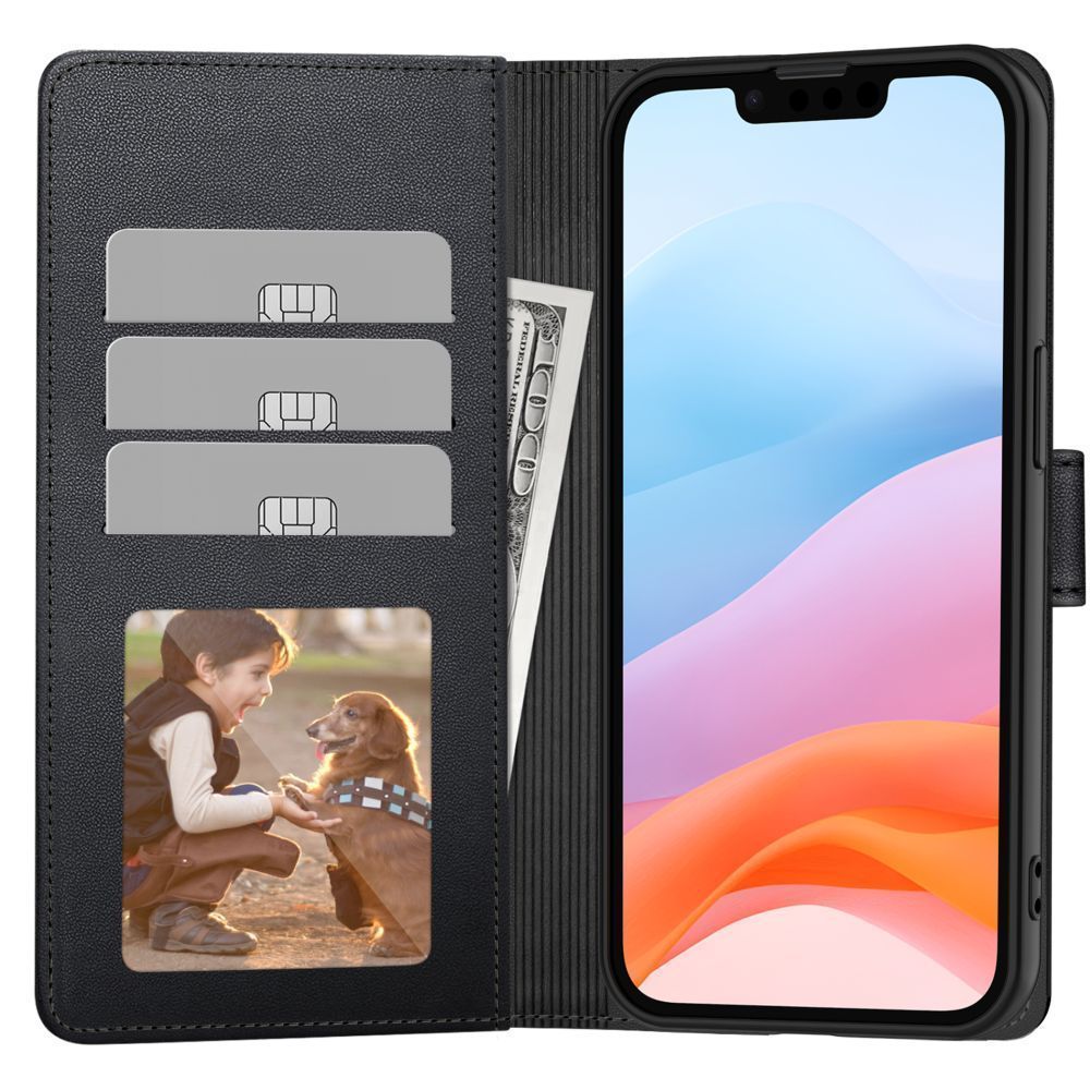 Tech-Protect Tech-Protect Galaxy A26 5G / A17 Fodral Läder Svart - Teknikhallen.se