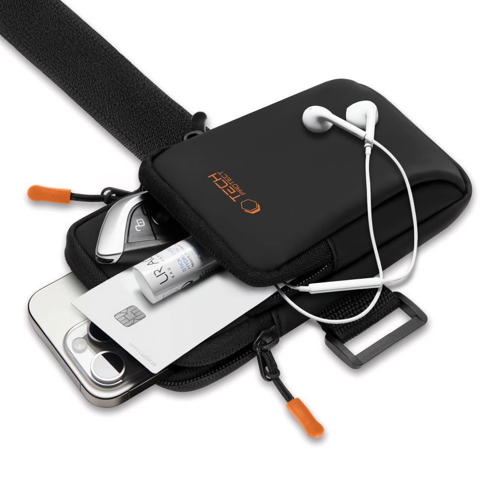 Tech-Protect Tech-Protect Universalt Sportarmband Svart / Orange - Teknikhallen.se