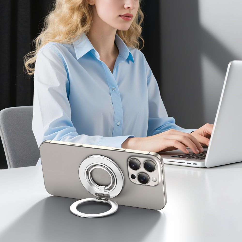 Tech-Protect Tech-Protect Magnetisk MagSafe Ringhållare Satin Silver - Teknikhallen.se