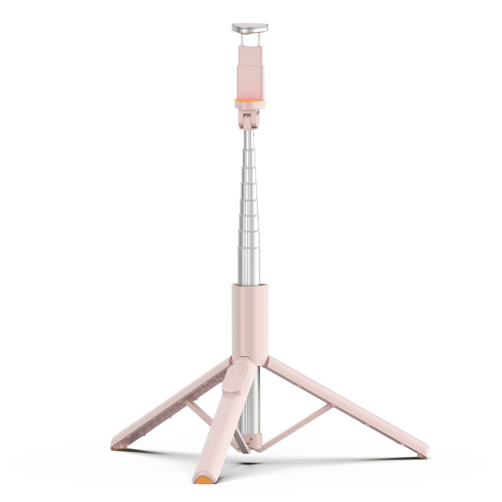Tech-Protect Tech-Protect 146 cm Bluetooth Selfiestick Tripod Rosa - Teknikhallen.se