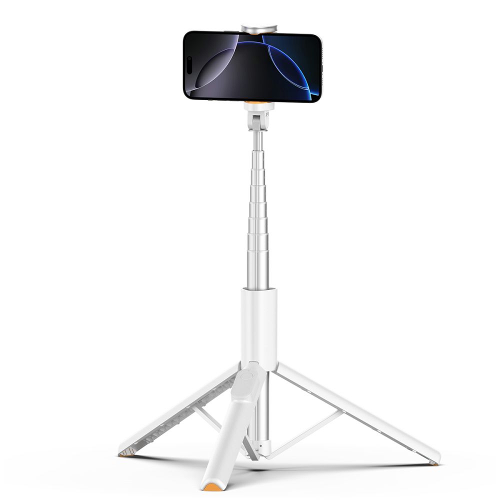 Tech-Protect Tech-Protect 146 cm Bluetooth Selfiestick Tripod Vit - Teknikhallen.se
