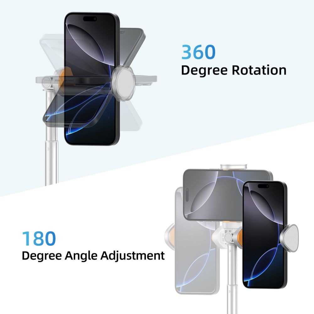 Tech-Protect Tech-Protect 146 cm Bluetooth Selfiestick Tripod Vit - Teknikhallen.se