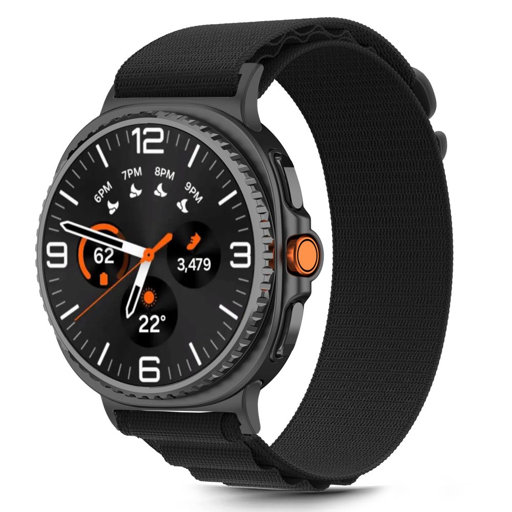 Tech-Protect Tech-Protect Galaxy Watch 8 40/44/46 mm Armband Nylon Pro Svart - Teknikhallen.se