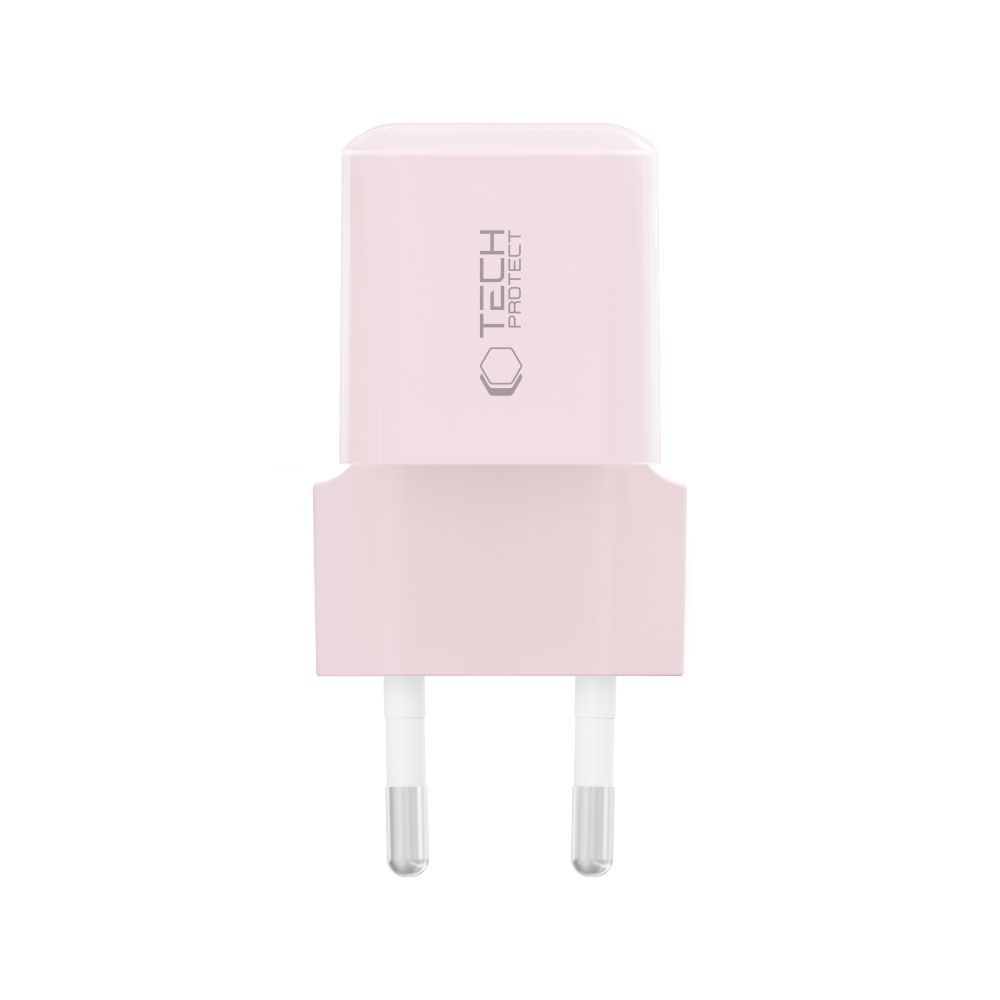 Tech-Protect Tech-Protect 25W PD USB-C Väggladdare Baby Pink - Teknikhallen.se
