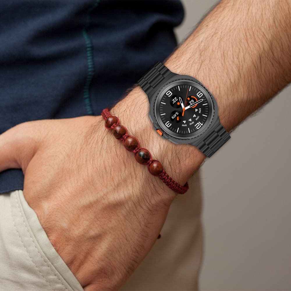 Tech-Protect Tech-Protect Galaxy Watch 8 40/44/46 mm Armband Stainless Svart - Teknikhallen.se