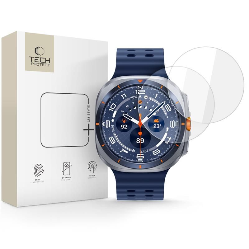 Tech-Protect Tech-Protect Galaxy Watch Ultra (2025) / 47 mm 2-PACK Skärmskydd - Teknikhallen.se