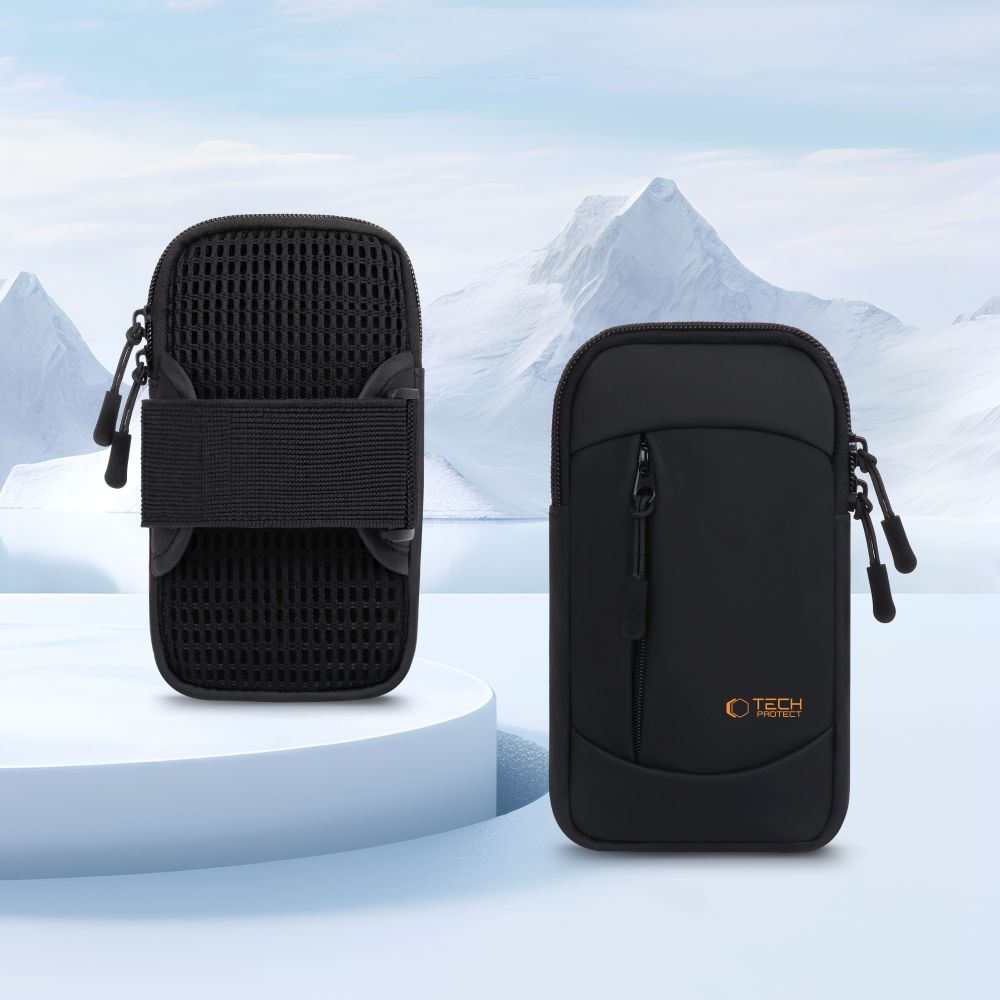 Tech-Protect Tech-Protect Universalt Sportarmband Svart / Orange - Teknikhallen.se