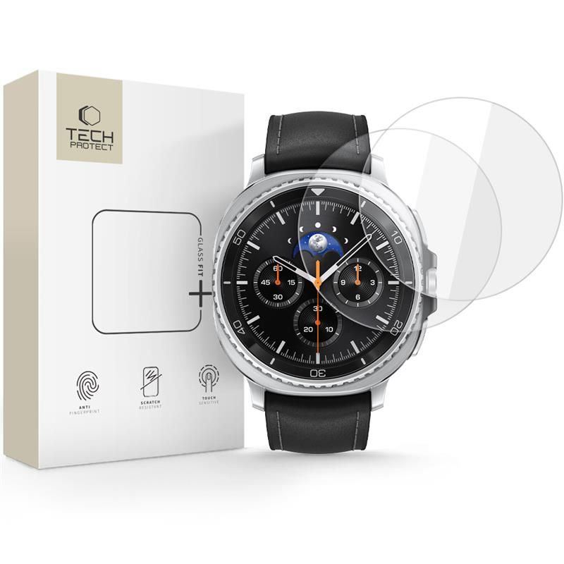 Tech-Protect Tech-Protect Galaxy Watch 8 46 mm 2-PACK Skärmskydd GlassFit+ - Teknikhallen.se