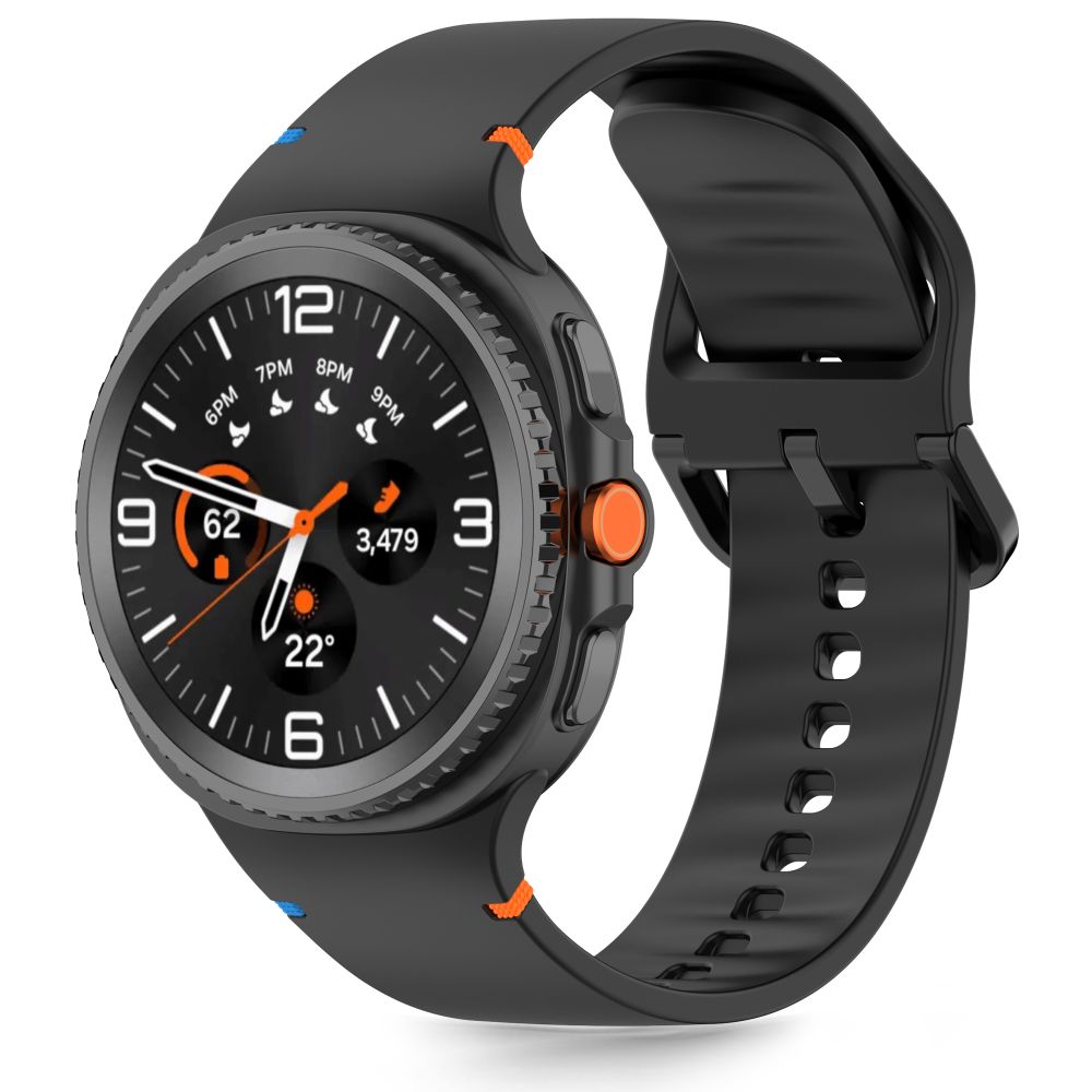 Tech-Protect Tech-Protect Galaxy Watch 8 40/44/46 mm Armband Silikon Svart - Teknikhallen.se