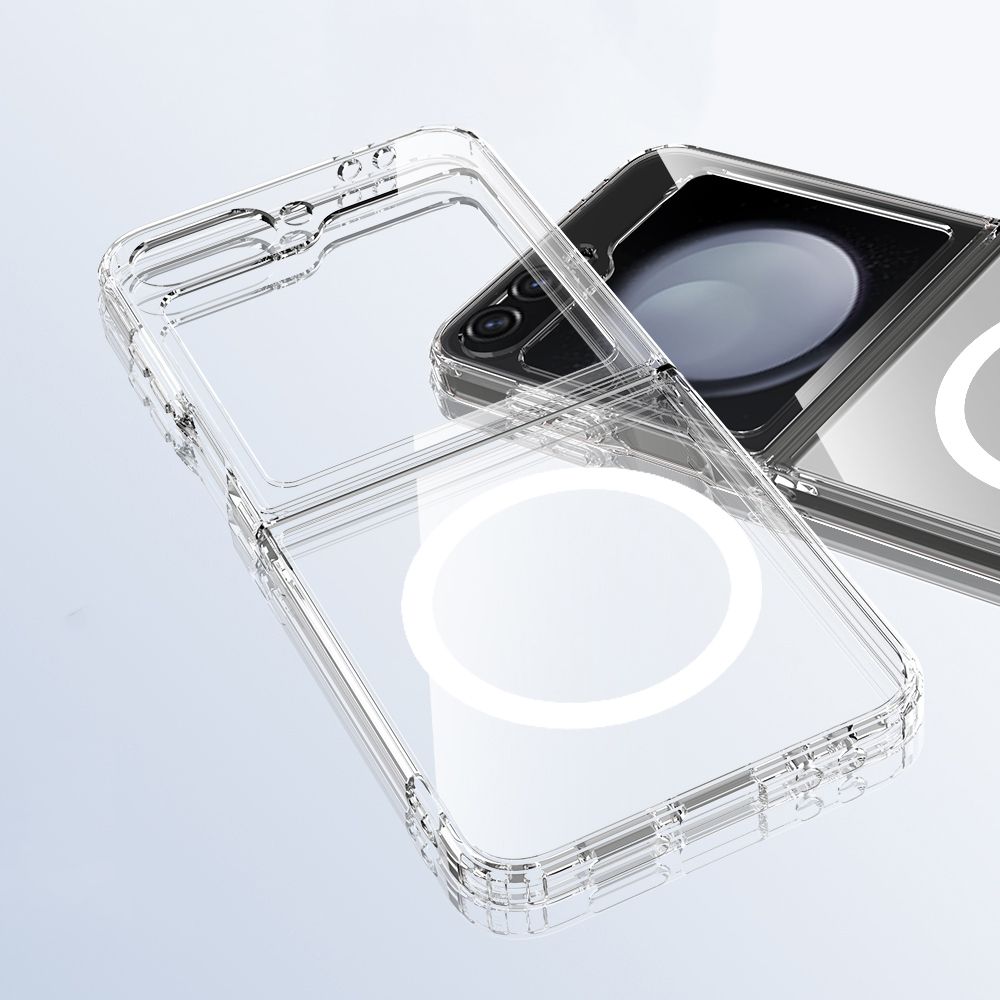 Tech-Protect Tech-Protect Galaxy Z Flip 7 FE/Flip 6 Skal MagSafe FlexAir Transparent - Teknikhallen.se