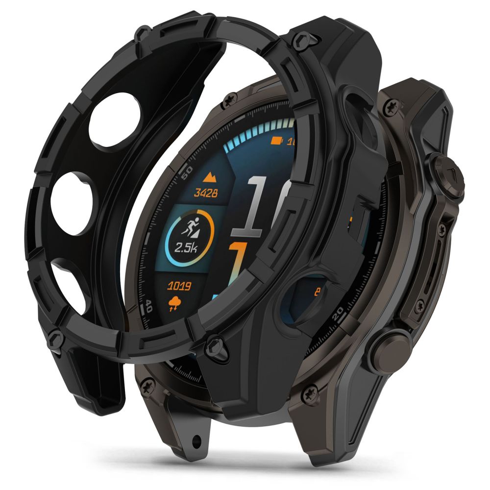 Tech-Protect Tech-Protect Garmin Fenix 8 47 mm Skal Defense Air Svart - Teknikhallen.se