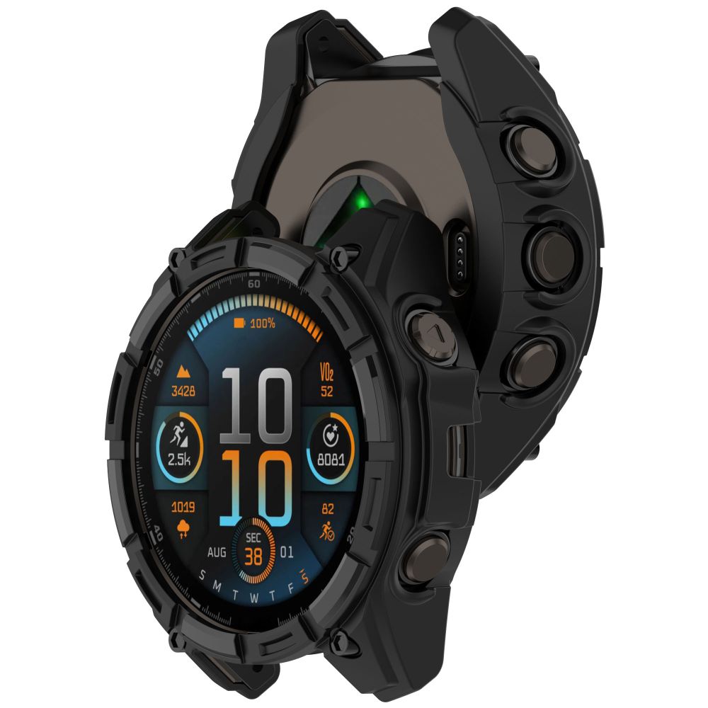 Tech-Protect Tech-Protect Garmin Fenix 8 47 mm Skal Defense Air Svart - Teknikhallen.se