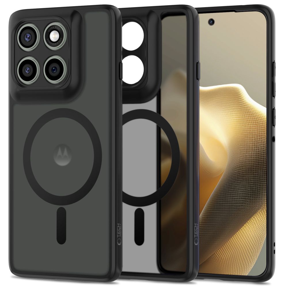 Tech-Protect Tech-Protect Motorola Edge 60 Pro Skal MagSafe Magmat Matt Svart - Teknikhallen.se