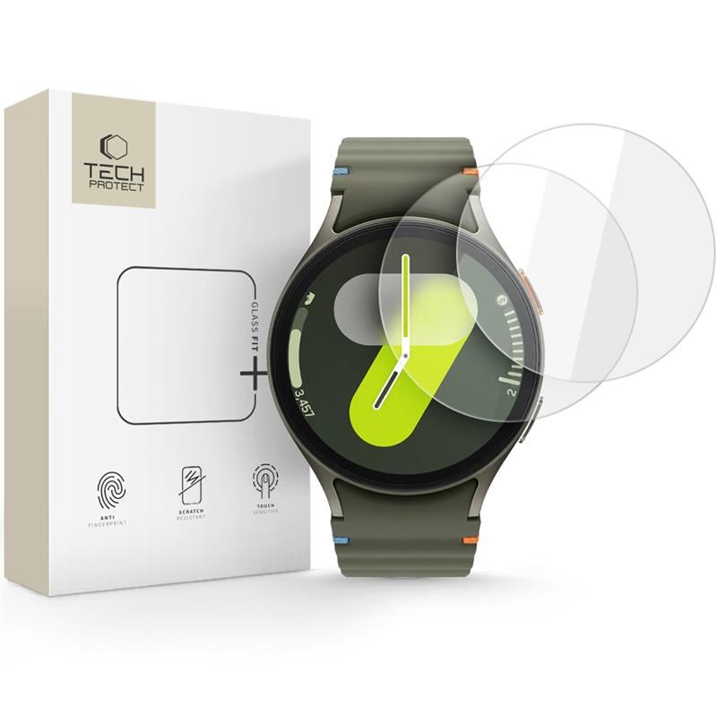 Tech-Protect Tech-Protect Galaxy Watch 7/6/5/4 44 mm 2-PACK Skärmskydd GlassFit+ - Teknikhallen.se