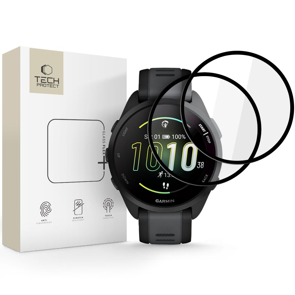 Tech-Protect Tech-Protect Garmin Forerunner 165 2-PACK Skärmskydd GlassFlex+ - Teknikhallen.se