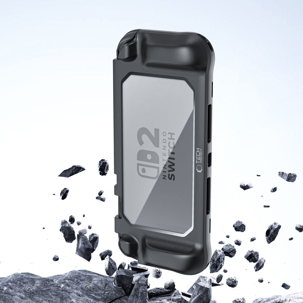 Tech-Protect Tech-Protect Nintendo Switch 2 Skal MagMat Svart / Transparent - Teknikhallen.se