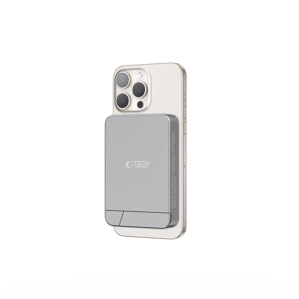 Tech-Protect Tech-Protect 10000 mAh MagSafe Powerbank LifeMag Space Grey - Teknikhallen.se