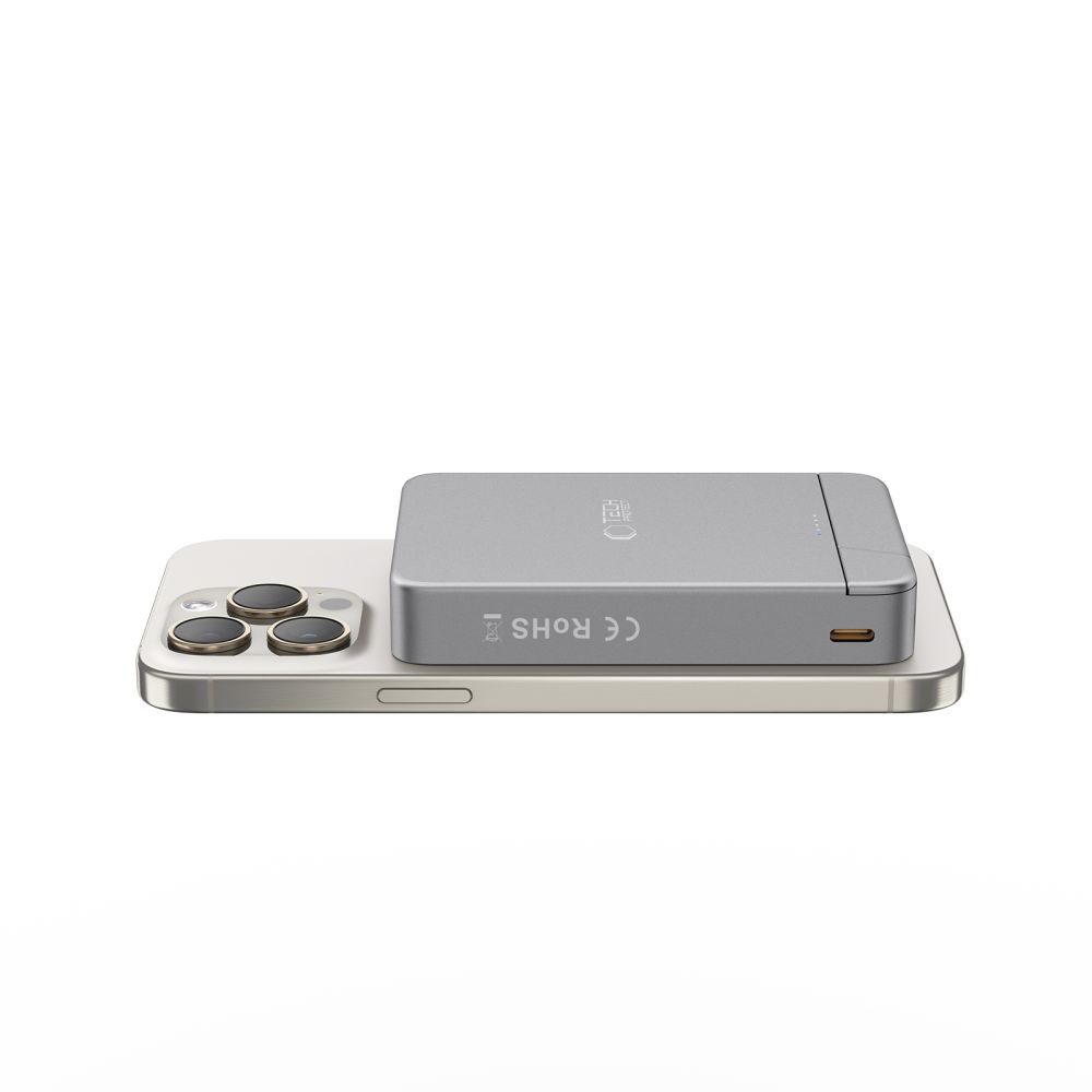 Tech-Protect Tech-Protect 10000 mAh MagSafe Powerbank LifeMag Space Grey - Teknikhallen.se