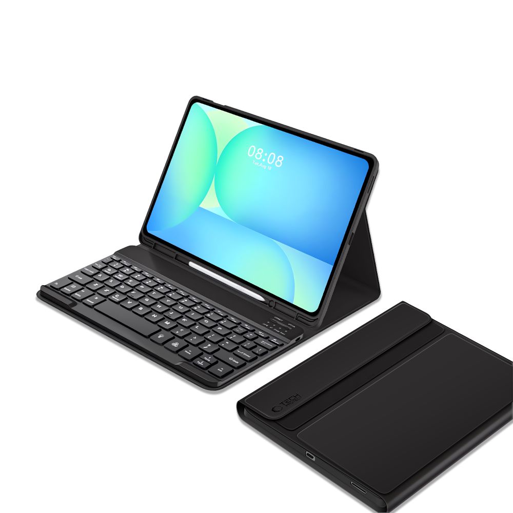 Tech-Protect Tech-Protect Galaxy Tab S10 FE Plus Fodral SC Tangentbord Svart - Teknikhallen.se