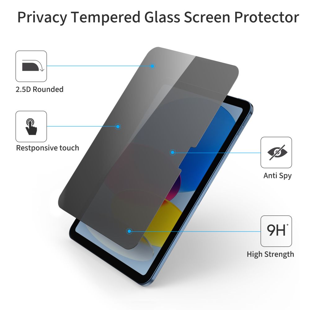 Tech-Protect Tech-Protect iPad 11 2025/10.9 2022 Skärmskydd GlassSpy+ - Teknikhallen.se