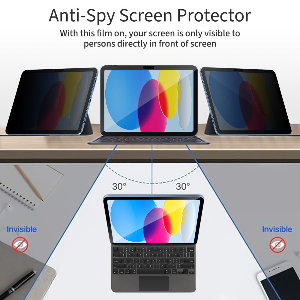 Tech-Protect Tech-Protect iPad 11 2025/10.9 2022 Skärmskydd GlassSpy+ - Teknikhallen.se