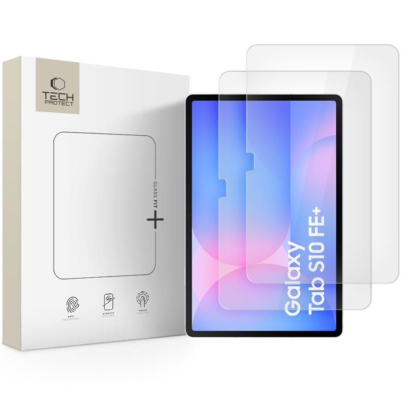 Tech-Protect Tech-Protect Galaxy Tab S10 FE Plus 2-PACK Skärmskydd GlassFit+ - Teknikhallen.se