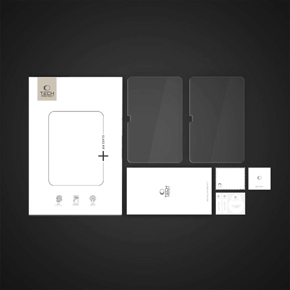 Tech-Protect Tech-Protect Galaxy Tab S10 FE Plus 2-PACK Skärmskydd GlassFit+ - Teknikhallen.se