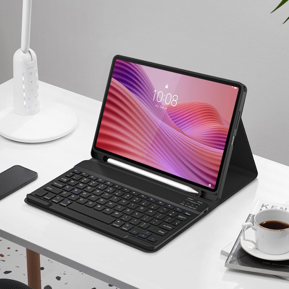 Tech-Protect Tech-Protect Lenovo Tab 10.1 Fodral SmartCase Tangentbord Svart - Teknikhallen.se