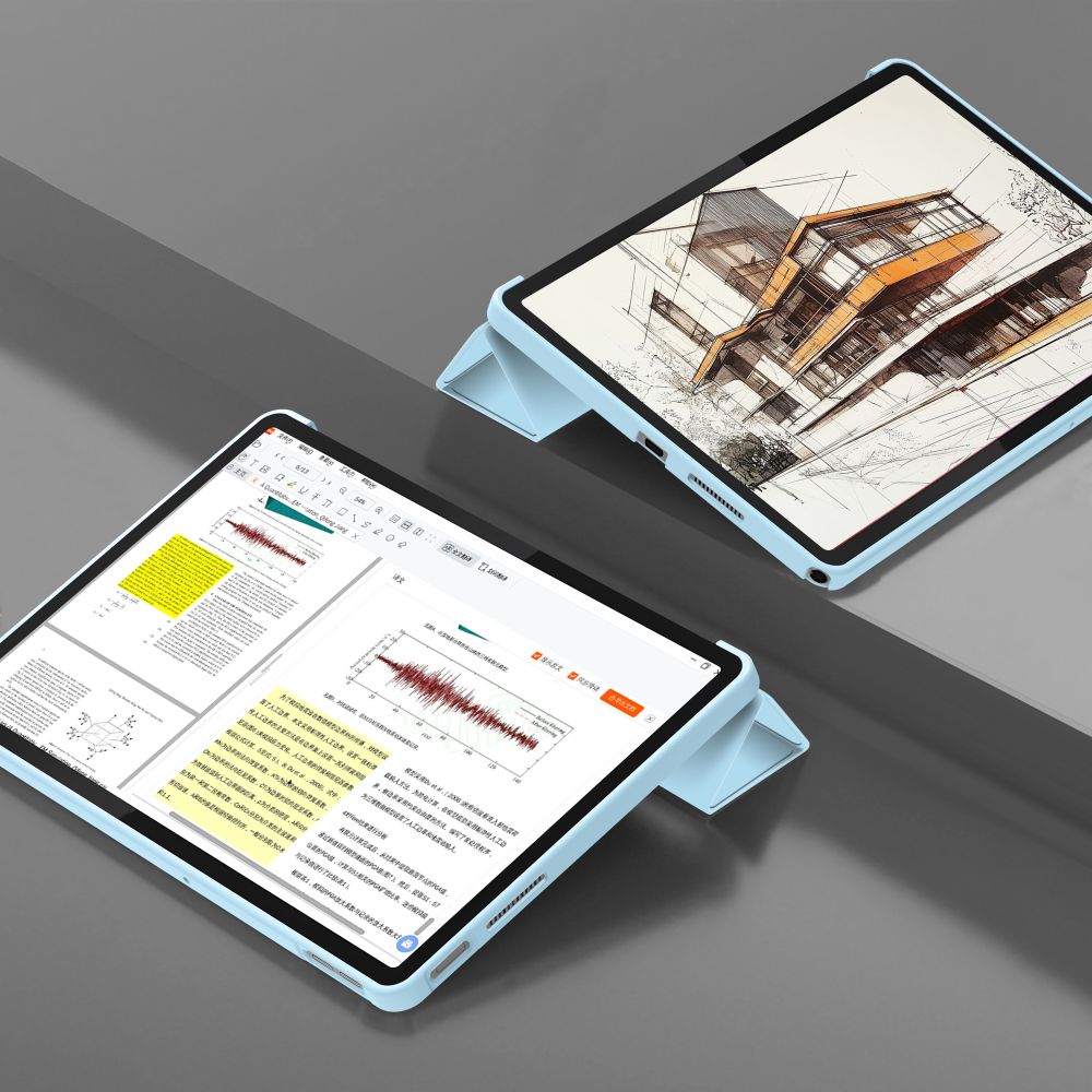 Tech-Protect Tech-Protect Lenovo Tab 10.1 Fodral SmartCase Sky Blue - Teknikhallen.se