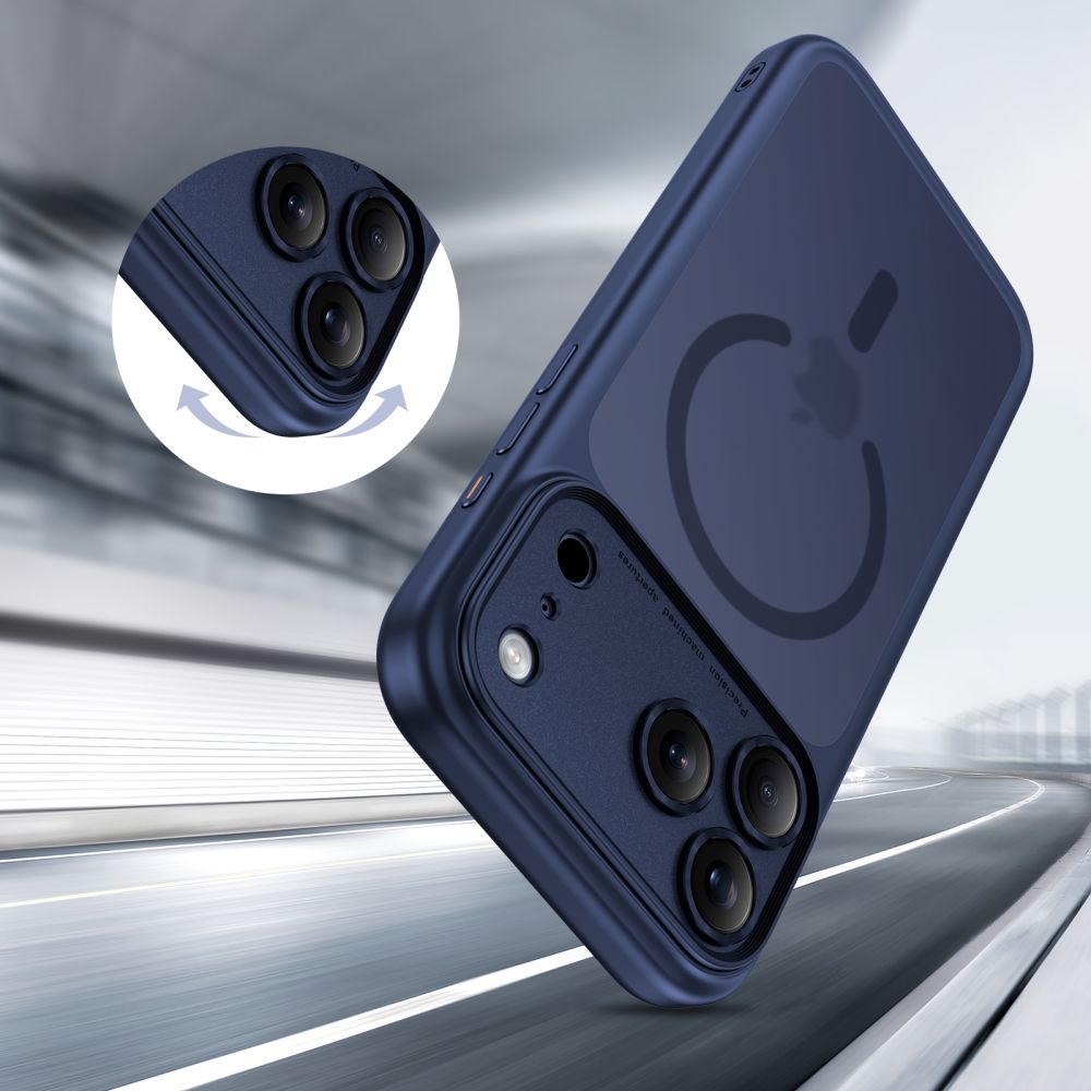 Tech-Protect Tech-Protect iPhone 17 Pro Skal MagSafe MagPeak Matt Deep Blue - Teknikhallen.se