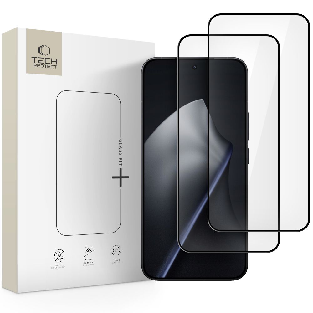 Tech-Protect Tech-Protect Xiaomi 15T / 15T Pro 2-PACK Skärmskydd GlassFit+ - Teknikhallen.se