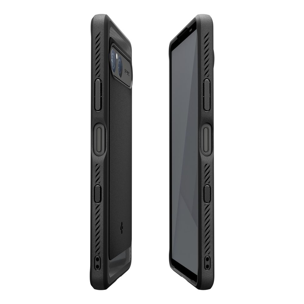 Spigen Spigen Sony Xperia 10 VII Skal Rugged Armor Matt Svart - Teknikhallen.se