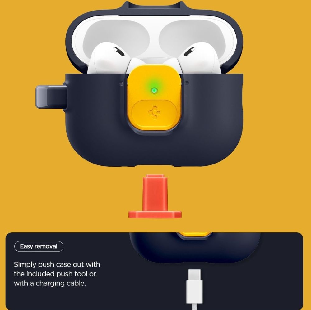 Spigen Spigen AirPods Pro 3 Skal Nano Pop Blueberry Navy - Teknikhallen.se