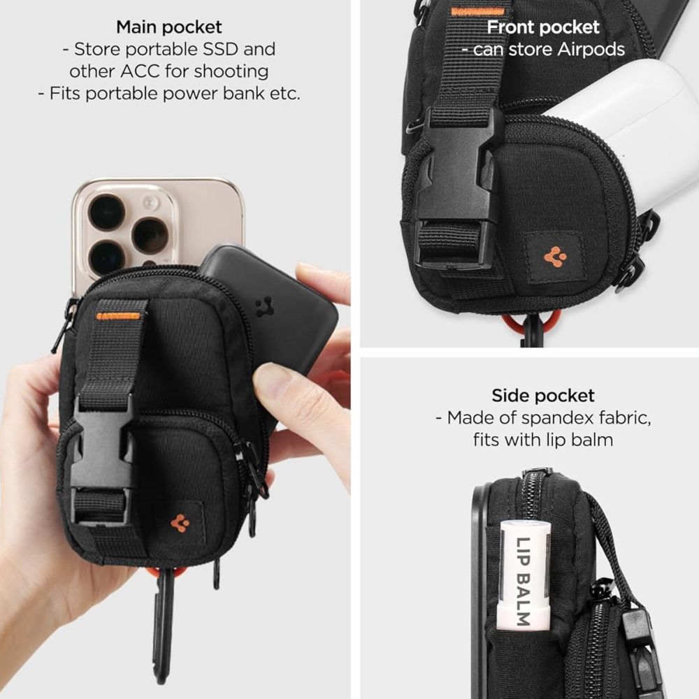 Spigen Spigen Universalt MagSafe Fodral Svart - Teknikhallen.se