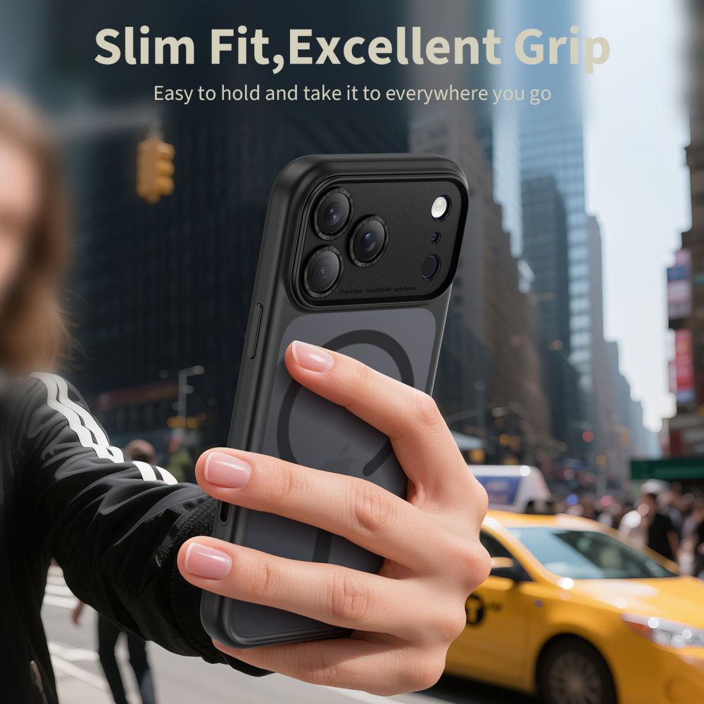 Tech-Protect Tech-Protect iPhone 17 Pro Skal MagSafe MagPeak Matt Svart - Teknikhallen.se