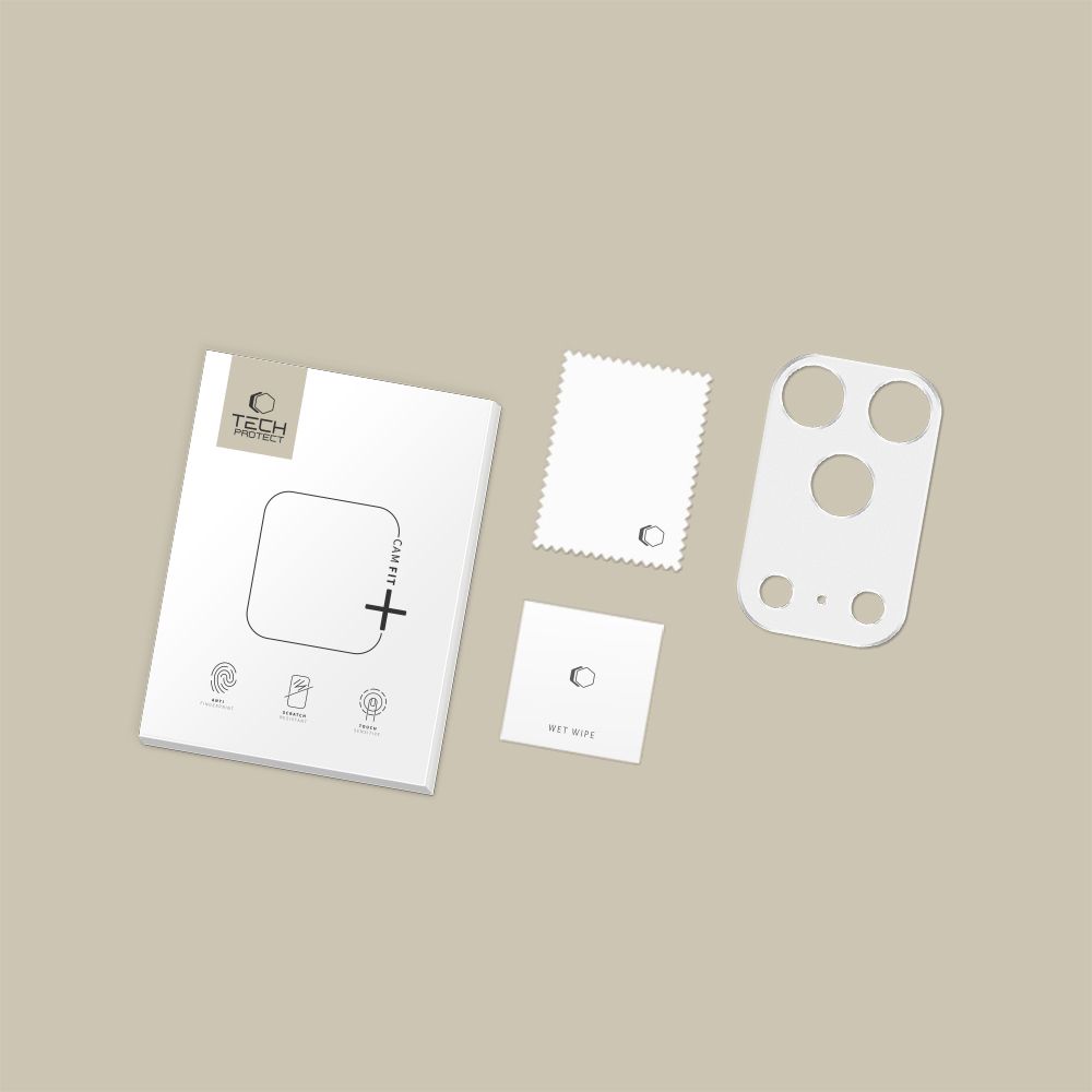 Tech-Protect Tech-Protect iPhone 17 Pro Max Linsskydd CamAlloy Fit+ Silver - Teknikhallen.se