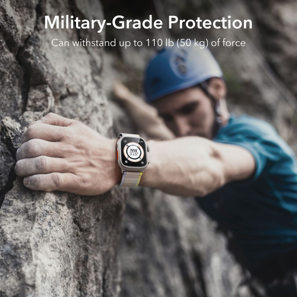 ESR ESR Appe Watch Ultra 49 mm 2-PACK Armorite Härdat Glas Titanium - Teknikhallen.se