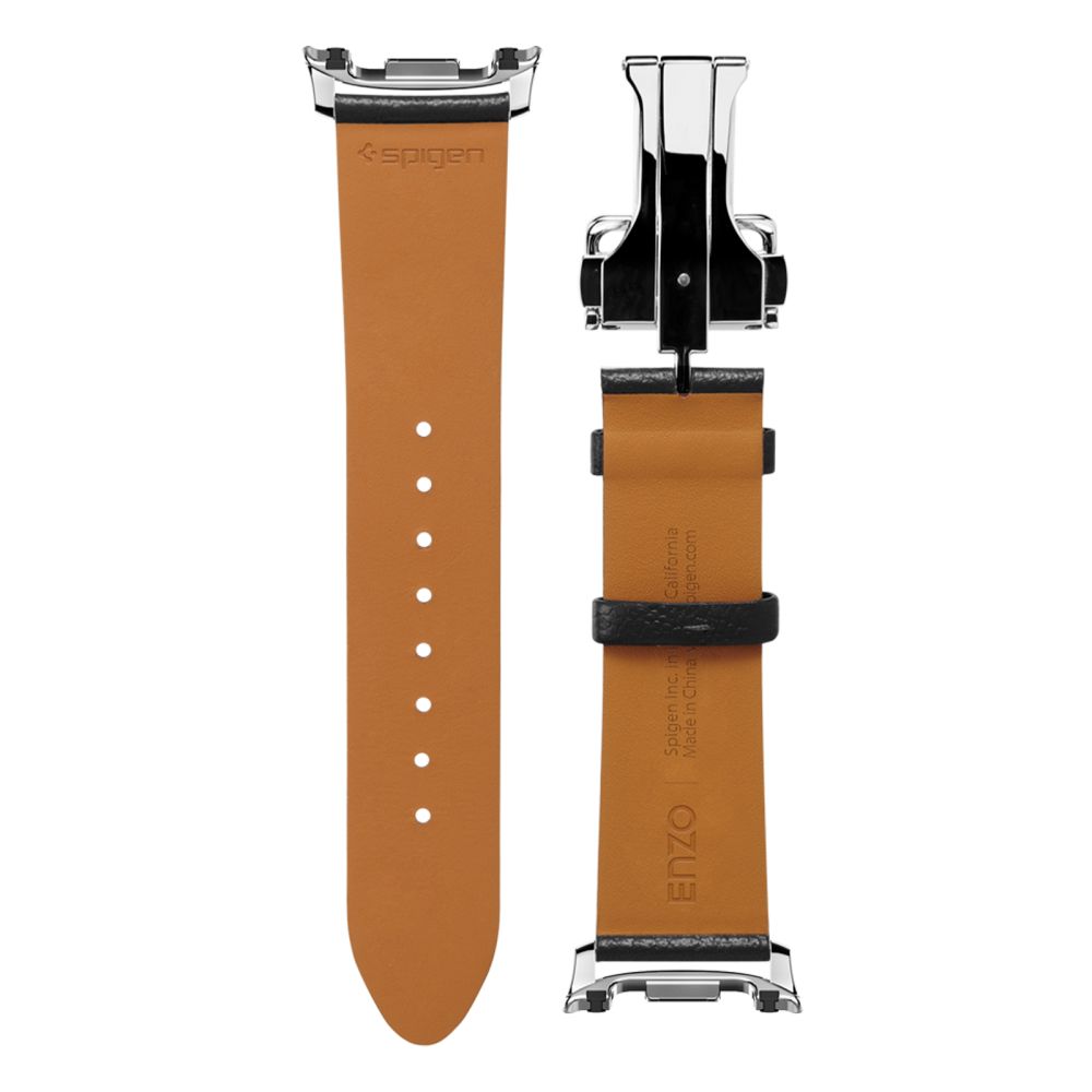 Spigen Spigen Samsung Galaxy Watch 8 46/44/40 mm Armband Enzo Svart - Teknikhallen.se