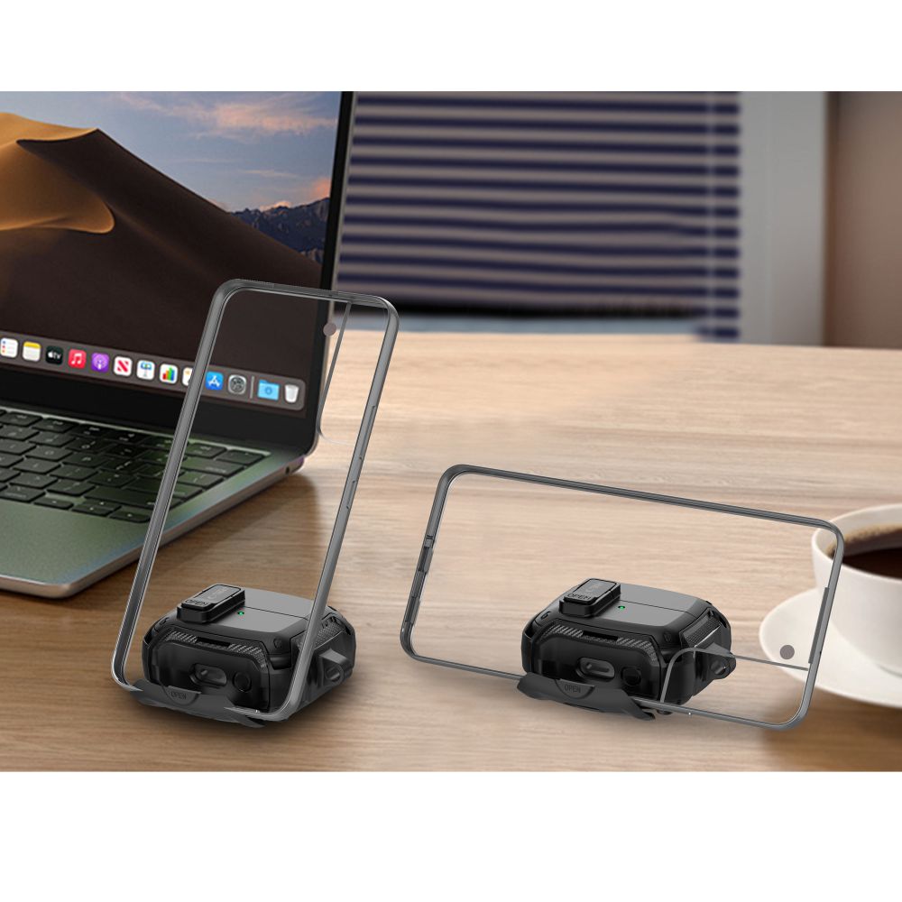 Tech-Protect Tech-Protect Samsung Galaxy Buds 3 / 3 Pro / 3 FE Skal Corbonox Svart - Teknikhallen.se