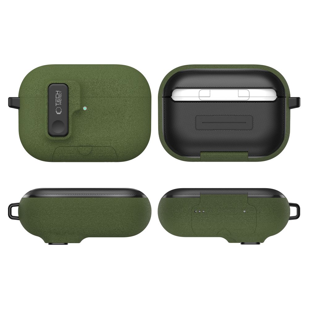 Tech-Protect Tech-Protect AirPods Pro 3 Skal Slim Hook Olive Green - Teknikhallen.se