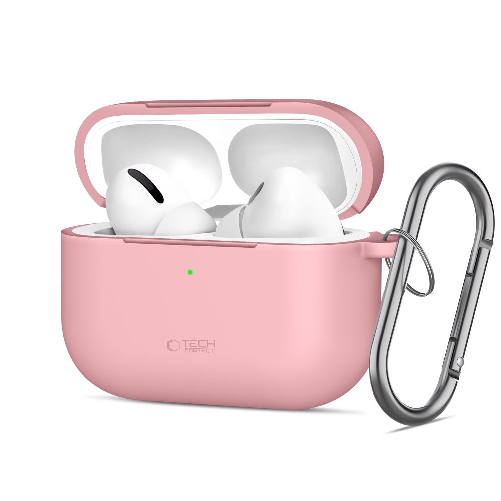 Tech-Protect Tech-Protect AirPods Pro 3 Skal Silikon Hook Dusty Pink - Teknikhallen.se