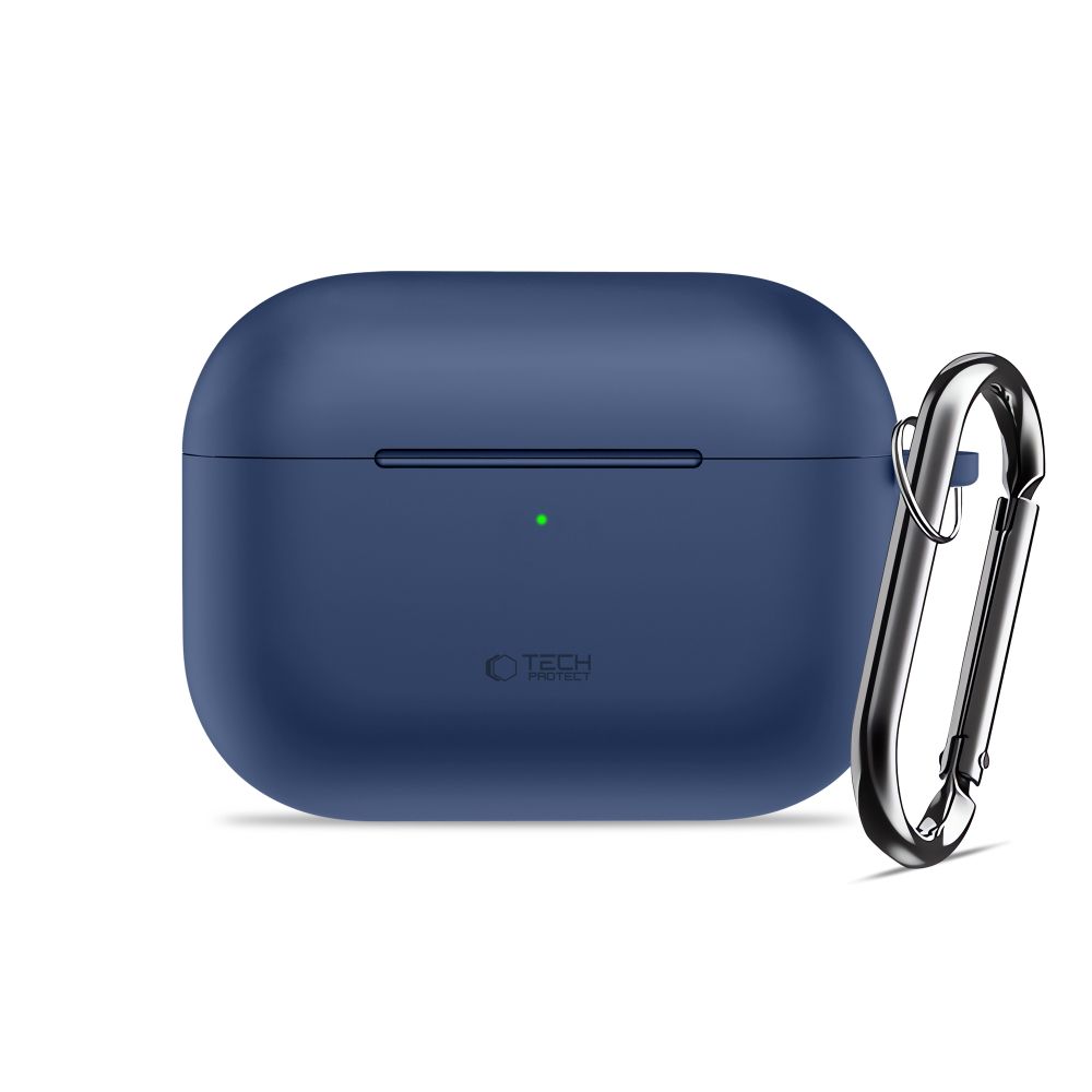 Tech-Protect Tech-Protect AirPods Pro 3 Skal Silikon Hook Navy Blue - Teknikhallen.se