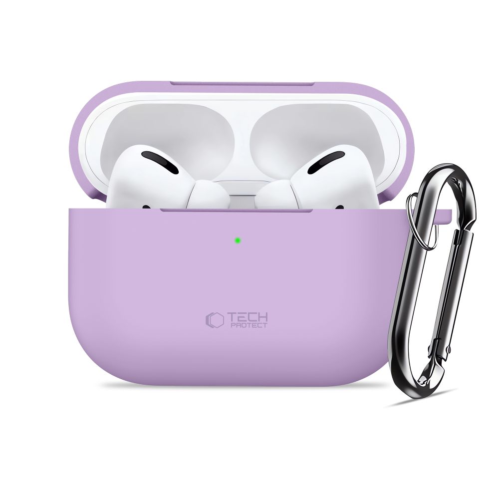 Tech-Protect Tech-Protect AirPods Pro 3 Skal Silikon Hook Lavender - Teknikhallen.se