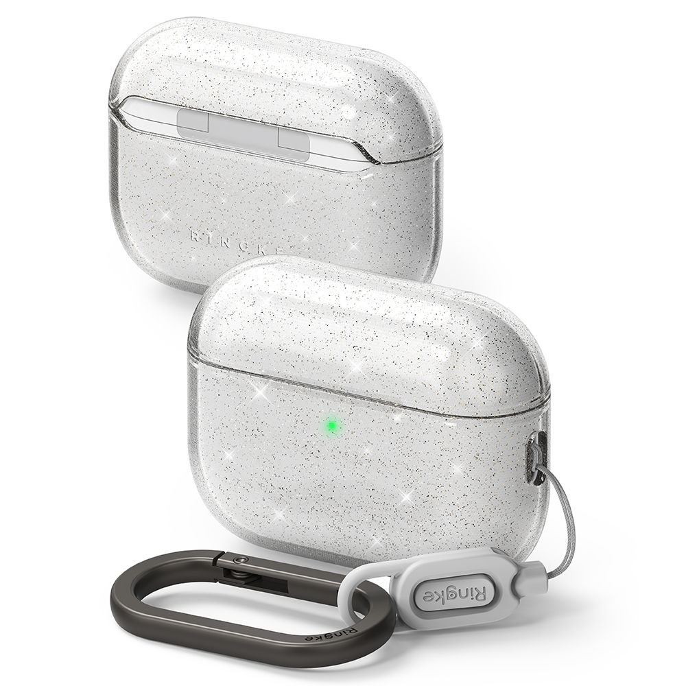 Ringke Ringke AirPods Pro 3 Skal Air Glitter Clear - Teknikhallen.se